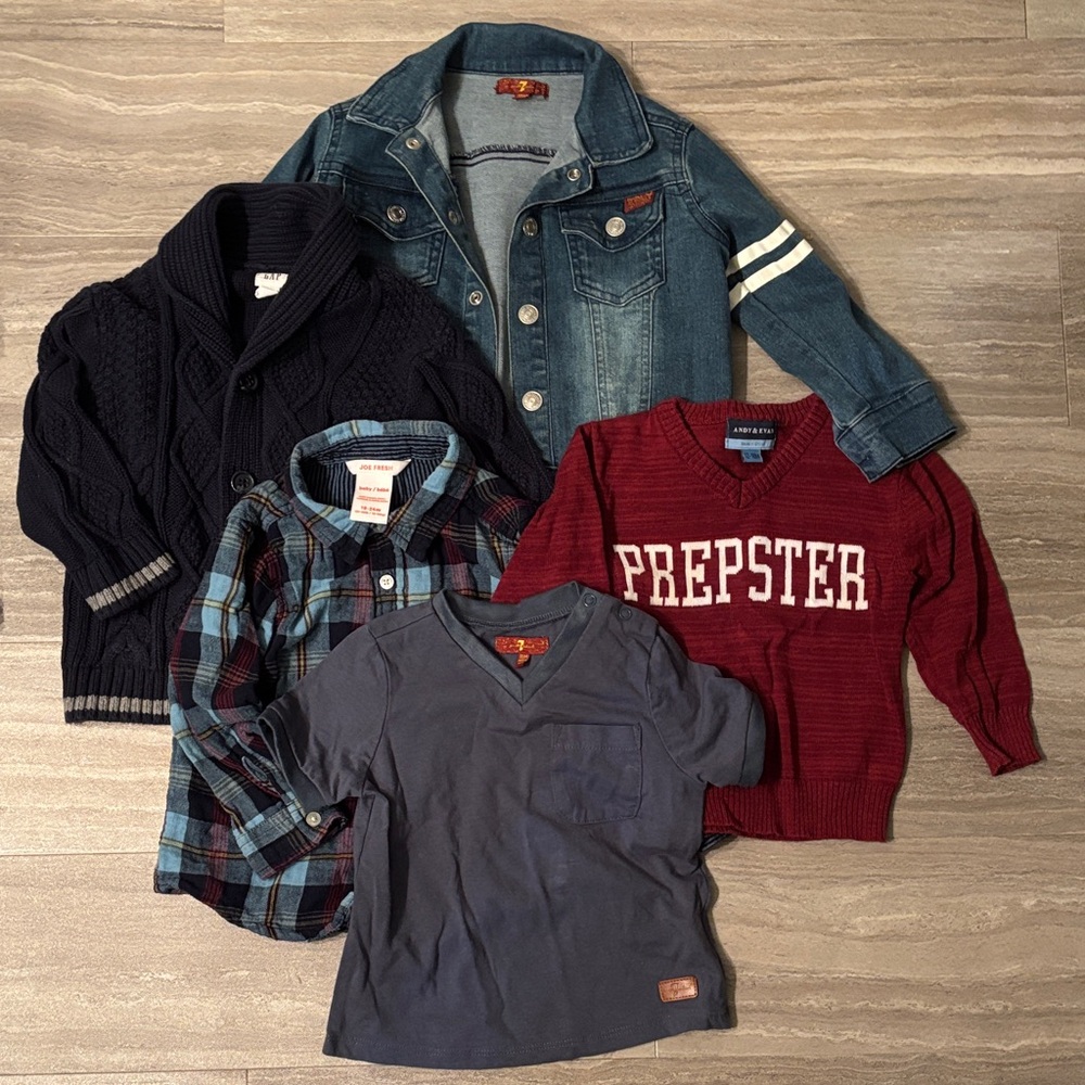 7 For All Mankind Denim Jacket and Sweater Lot